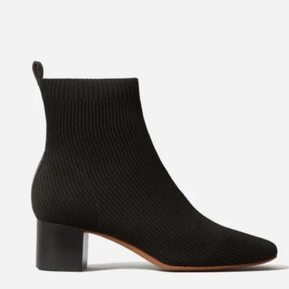 Everlane Black Knit Ankle Boots